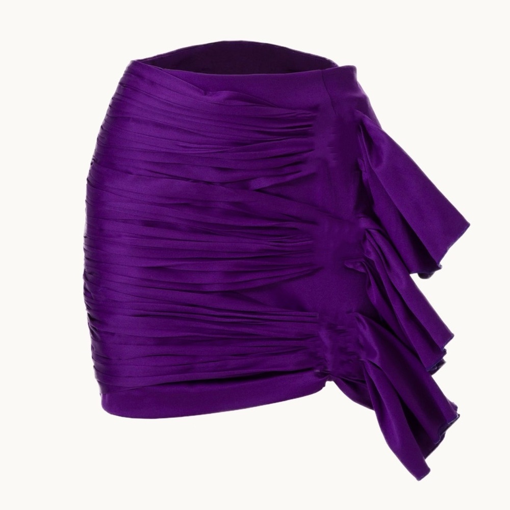 SKRT the Label purple mini skirt